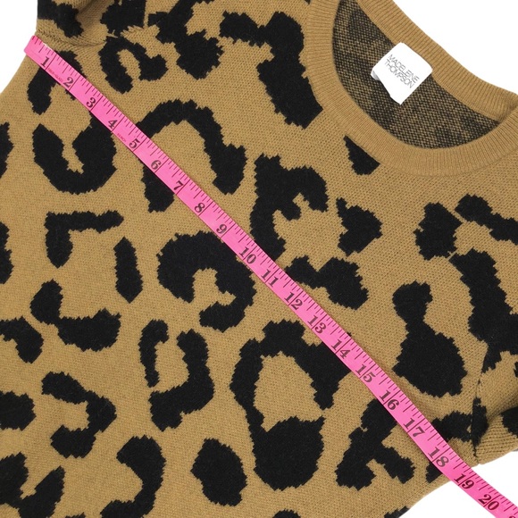 Madeleine Thompson Leopard Print Sweater Women's Size Medium Wool Cashmere - Picture 6 of 8